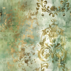 Gilded Verdigris Pattern 2 Minky Fabric