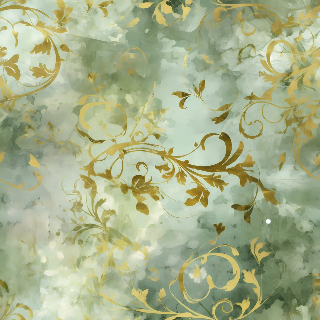 Gilded Verdigris Pattern 6 Minky Fabric