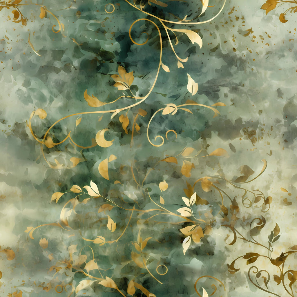 Gilded Verdigris Pattern 7 Minky Fabric
