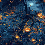 Pumpkin Hollow Pattern 22 Minky Fabric