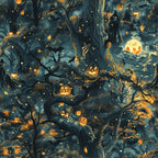 Pumpkin Hollow Pattern 4 Minky Fabric
