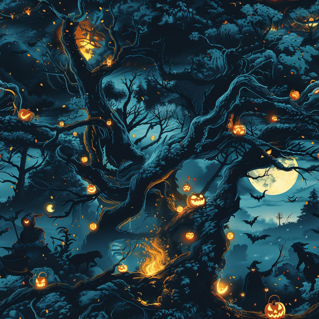 Pumpkin Hollow Pattern 9 Minky Fabric