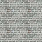 grunge brick wall, gray bricks, white mortar, weathered texture, distressed pattern, stone wall, masonry design, architectural print, vintage bricks, muted grays,, fabric panel, rustic aesthetic, aged appearance, industrial style, textured surface, building materials, urban pattern
