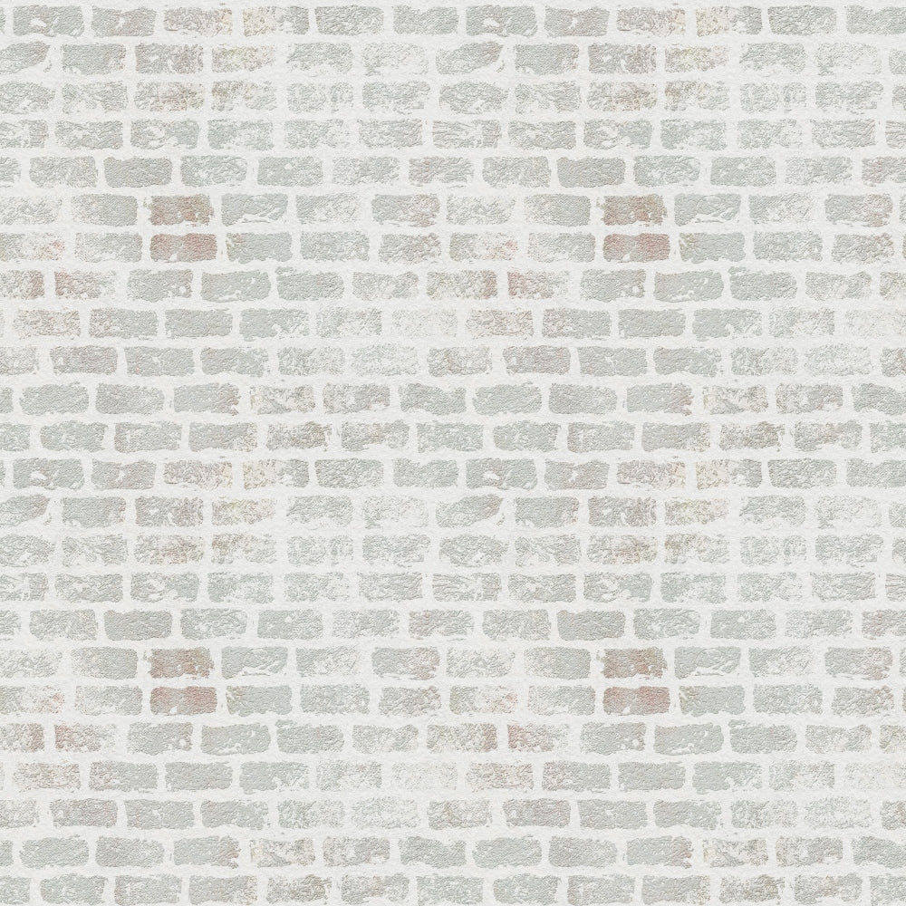 grunge brick wall, weathered bricks, light gray, pale beige, cream white, distressed texture, aged mortar, vintage pattern,, fabric panel, rustic design, worn appearance, neutral tones, architectural motif, shabby chic, industrial style, textured surface, muted colors