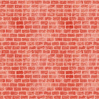 coral, salmon, red-orange, brick pattern, wall texture, grunge style, distressed appearance, weathered bricks, mortar lines, vintage look,, fabric panel, rustic texture, architectural pattern, textured surface, aged brick, building material design