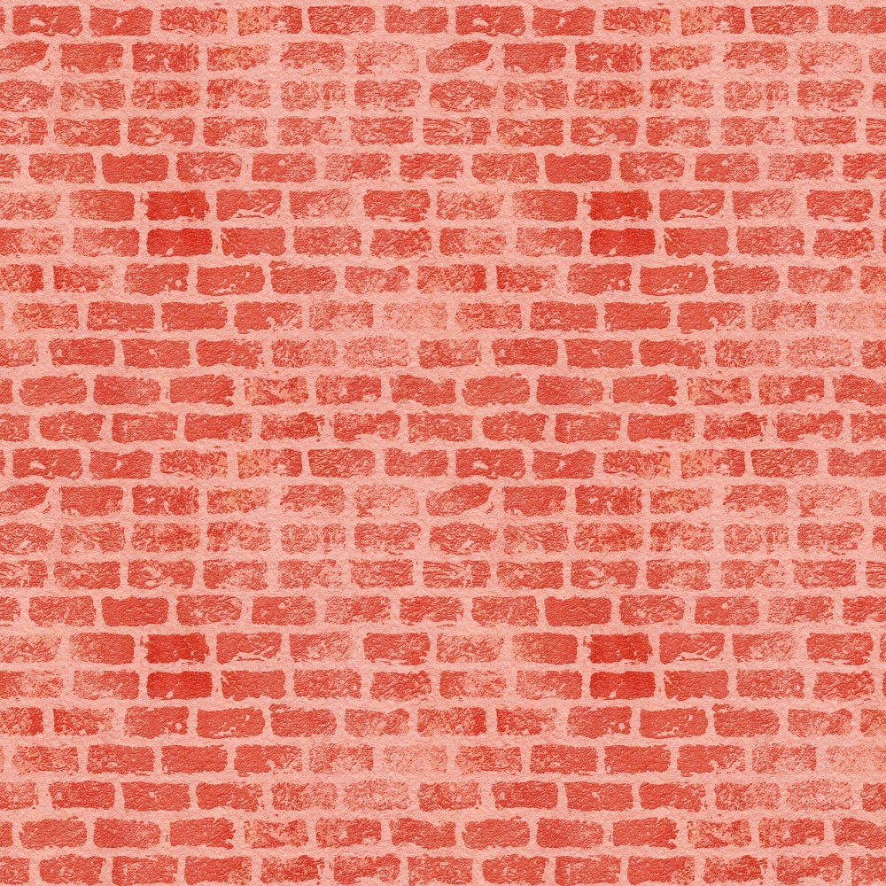 coral, salmon, red-orange, brick pattern, wall texture, grunge style, distressed appearance, weathered bricks, mortar lines, vintage look,, fabric panel, rustic texture, architectural pattern, textured surface, aged brick, building material design