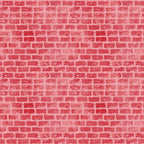 red brick, coral pink, brick wall pattern, grunge texture, geometric pattern, rectangular bricks, mortar lines, weathered appearance, distressed look,, fabric panel, urban style, industrial design, textured surface, building material motif, architectural pattern, vintage worn, rustic feel