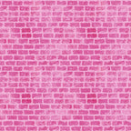 pink, magenta, fuchsia, brick wall, grunge texture, distressed pattern, architectural design, weathered bricks, mortar lines, vintage style,, fabric panel, textured surface, building material motif, worn appearance, industrial theme, geometric pattern, rustic finish, crafting material