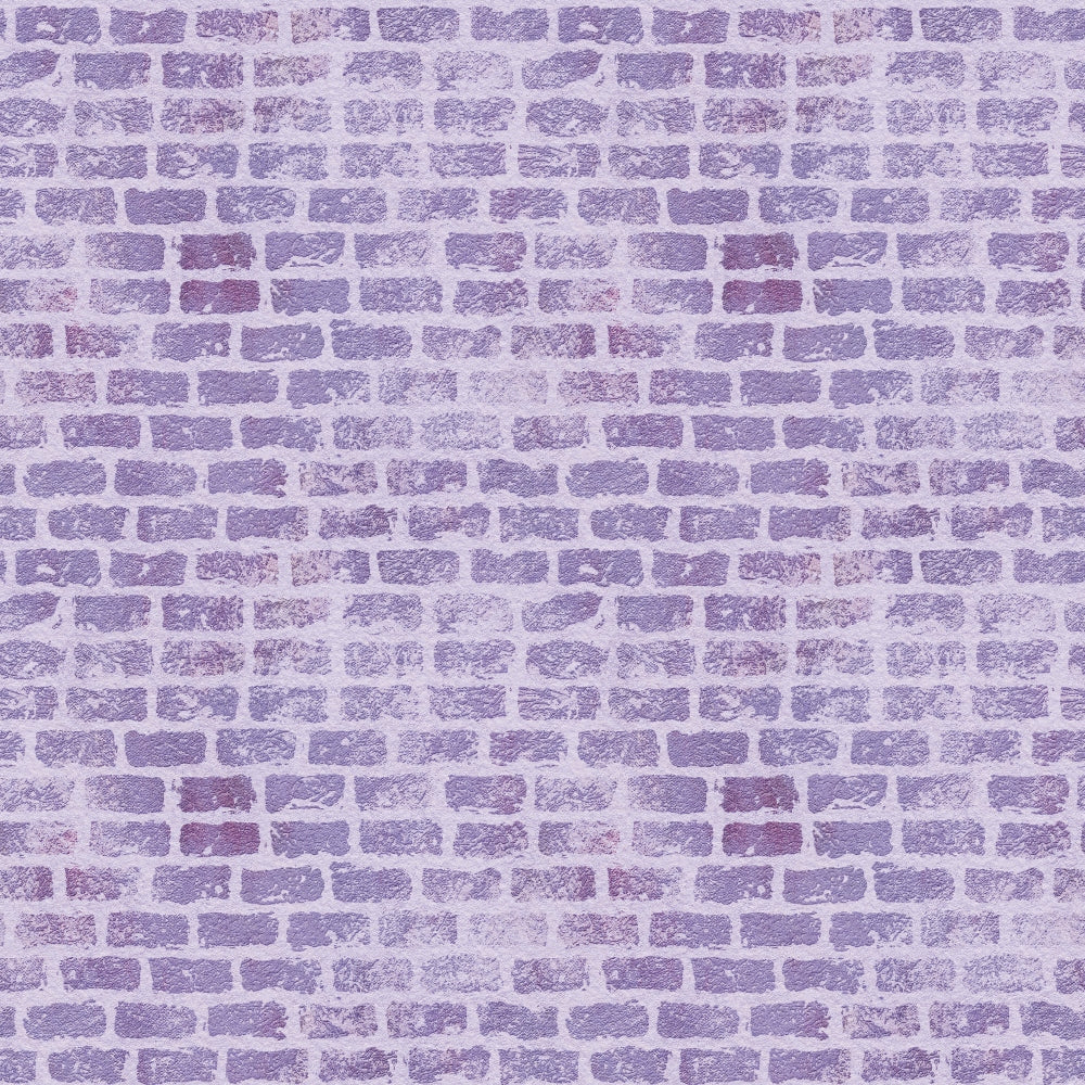 lavender, purple, violet, brick wall, grunge texture, distressed pattern, weathered bricks, masonry design, vintage style,, fabric panel, textured surface, muted tones, architectural pattern, rustic appearance, faded effect, rectangular bricks, mortar lines, shabby chic, crafting material
