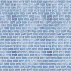 blue, light blue, periwinkle, brick wall, brick pattern, grunge texture, weathered, distressed, geometric, rectangular bricks, mortar lines, textured surface,, fabric panel, aged appearance, worn effect, building material, masonry pattern, muted tones, vintage look