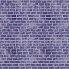purple, lavender, periwinkle, brick wall, grunge texture, distressed pattern, weathered bricks, mortar lines, vintage style, aged appearance,, fabric panel, textured surface, architectural design, urban theme, muted tones, stonework pattern, rustic mood