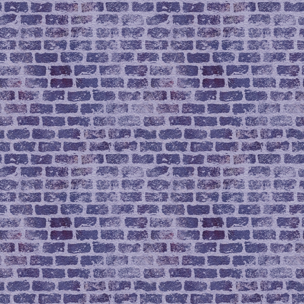 purple, lavender, periwinkle, brick wall, grunge texture, distressed pattern, weathered bricks, mortar lines, vintage style, aged appearance,, fabric panel, textured surface, architectural design, urban theme, muted tones, stonework pattern, rustic mood