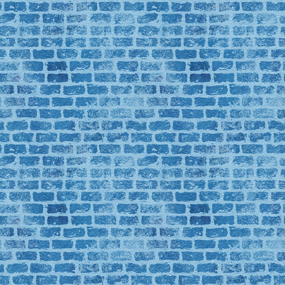 blue, brick wall, grunge texture, weathered bricks, mortar lines, distressed pattern, vintage style, architectural design,, fabric panel, textured surface, aged appearance, rectangular bricks, masonry pattern, worn finish, rustic charm, building material, structural design, faded blue tones