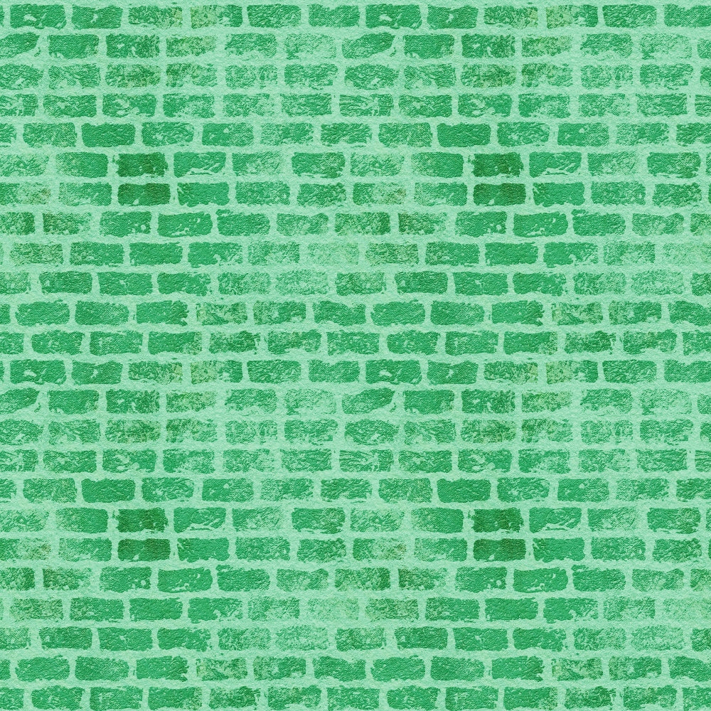 green, emerald green, mint green, sage green, brick wall, brick pattern, grunge texture, weathered bricks, mortar lines, geometric pattern, textured surface,, fabric panel, rustic style, distressed look, architectural design, building materials, urban texture, crafting fabric, sewing material