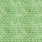 green, sage green, lime green, brick pattern, brick wall, grunge texture, distressed look, weathered effect, geometric pattern, rectangular bricks, mortar lines, textured surface,, fabric panel, vintage style, rustic appearance, building material motif, architectural design, crafting fabric, sewing material