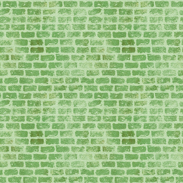 green, sage green, lime green, brick pattern, brick wall, grunge texture, distressed look, weathered effect, geometric pattern, rectangular bricks, mortar lines, textured surface,, fabric panel, vintage style, rustic appearance, building material motif, architectural design, crafting fabric, sewing material