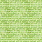 lime green, sage green, brick pattern, grunge texture, weathered bricks, distressed appearance, geometric design,, fabric panel, rustic style, textured surface, building material motif, architectural pattern, vintage weathering, rough texture, urban industrial, aged appearance, rectangular bricks, mortar lines