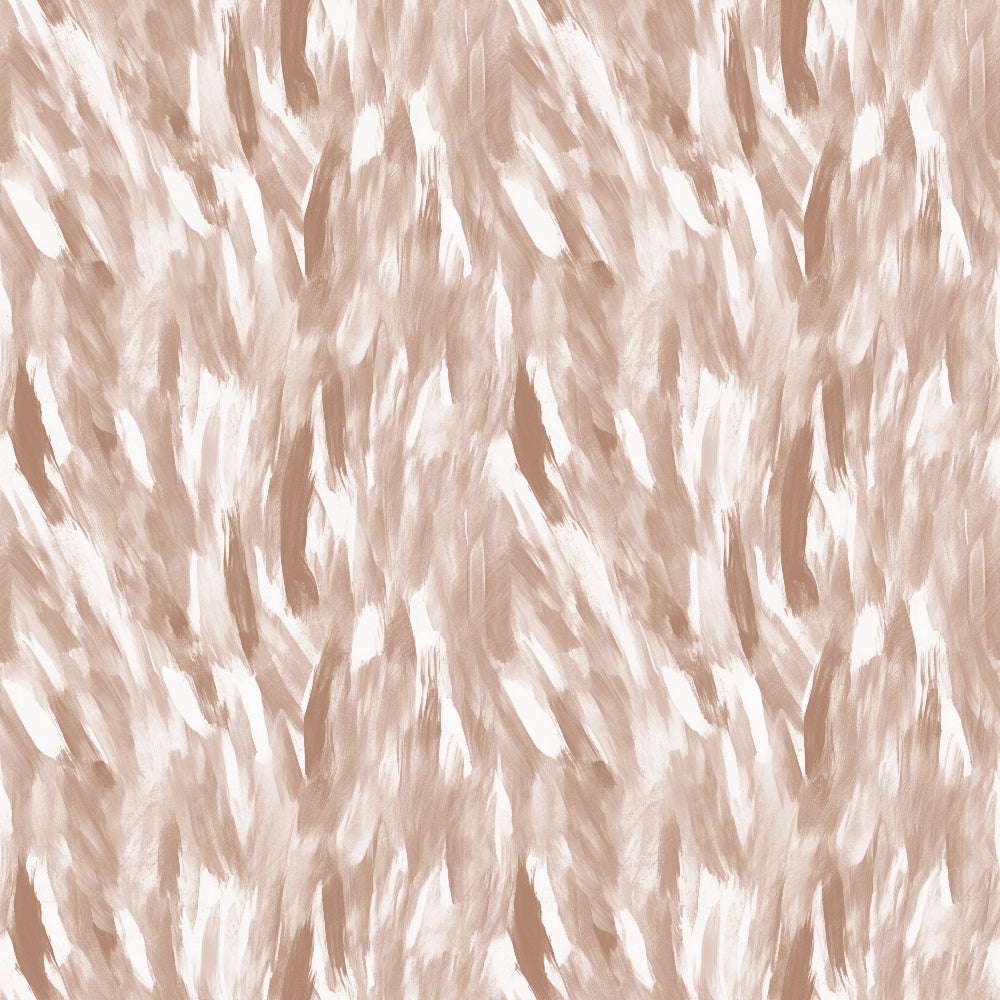 Abstract pattern with brushstroke textures in shades of beige and white, creating a feather-like appearance.