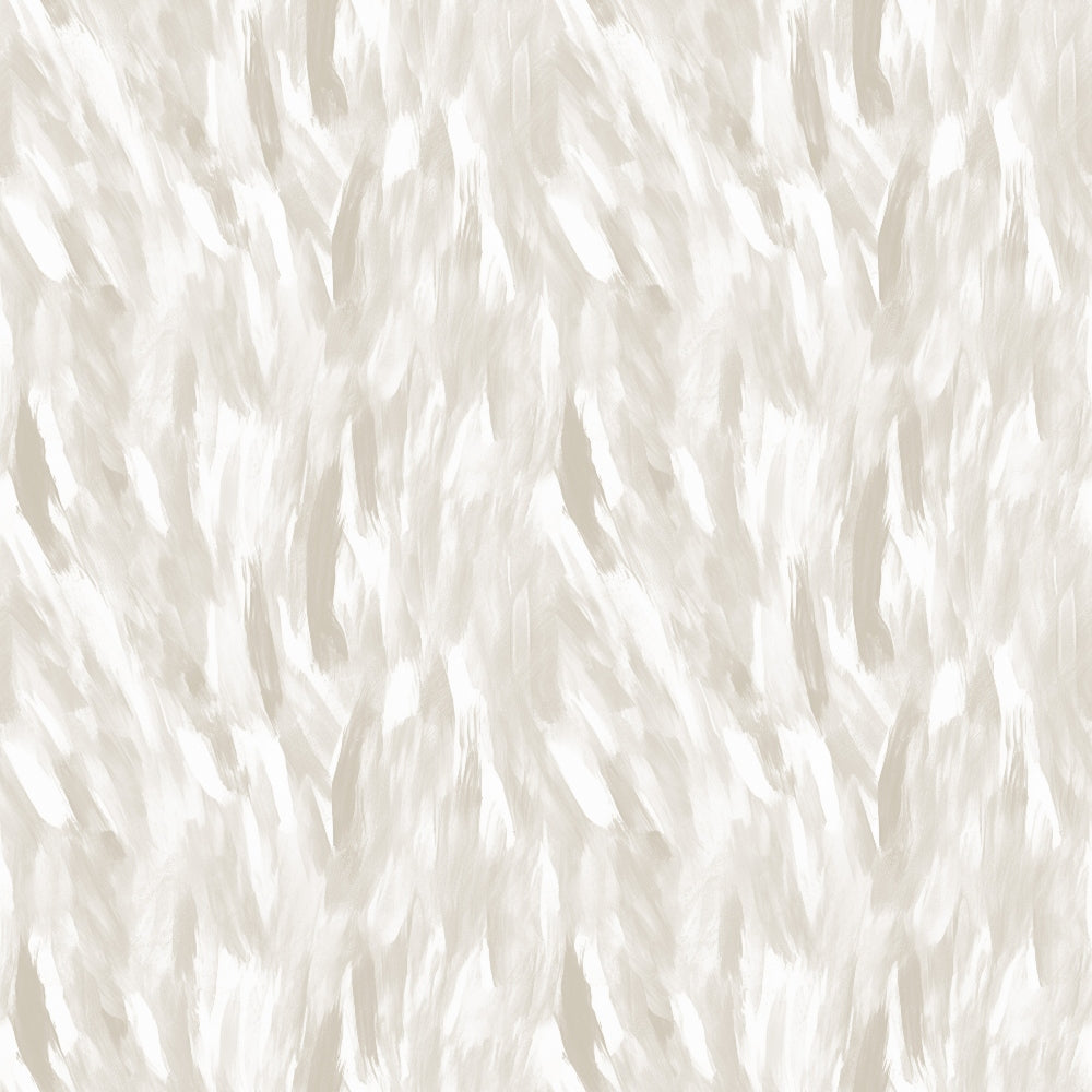 Abstract pattern with overlapping white and beige brush strokes creating a textured effect.
