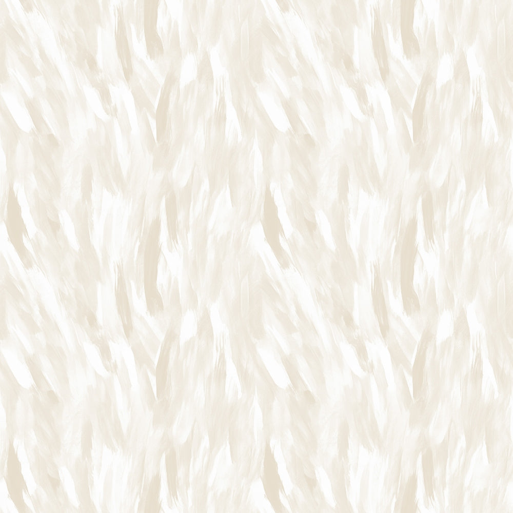 Abstract pattern with soft beige and cream brush strokes creating a textured, flowing effect.
