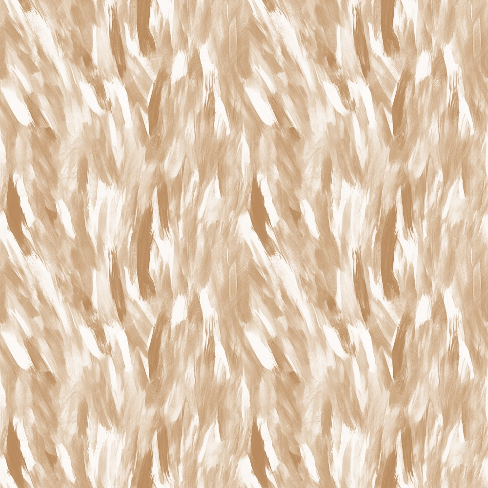 Abstract beige and white brushstroke pattern with a textured appearance, creating a seamless artistic background.