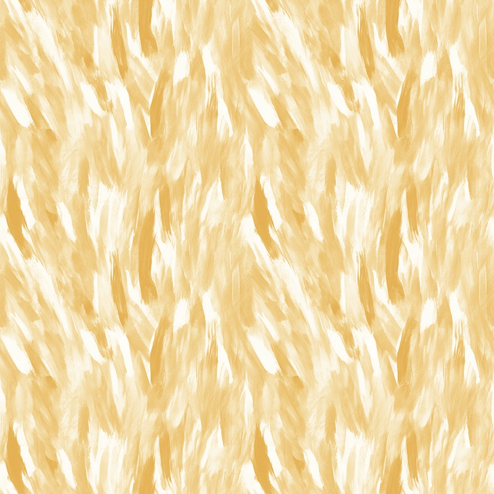 Abstract pattern with yellow and white brushstrokes creating a textured, repeating design.