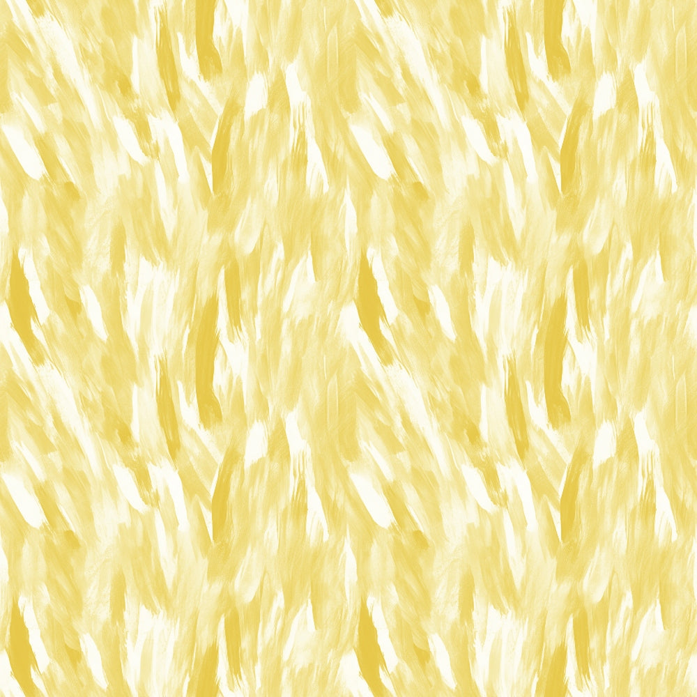 Abstract pattern with brush strokes in shades of yellow and white, resembling a textured, flowing motion.
