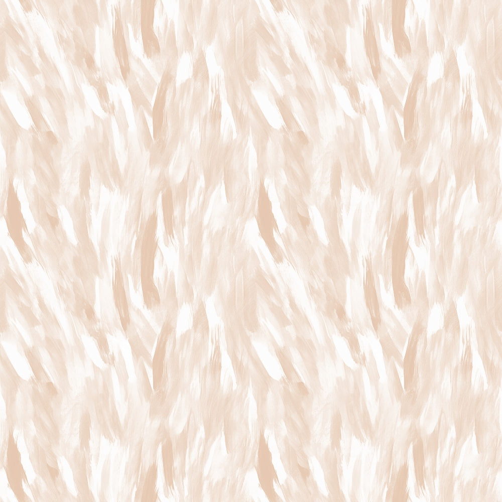 Abstract beige and white brushstroke pattern in a seamless design.