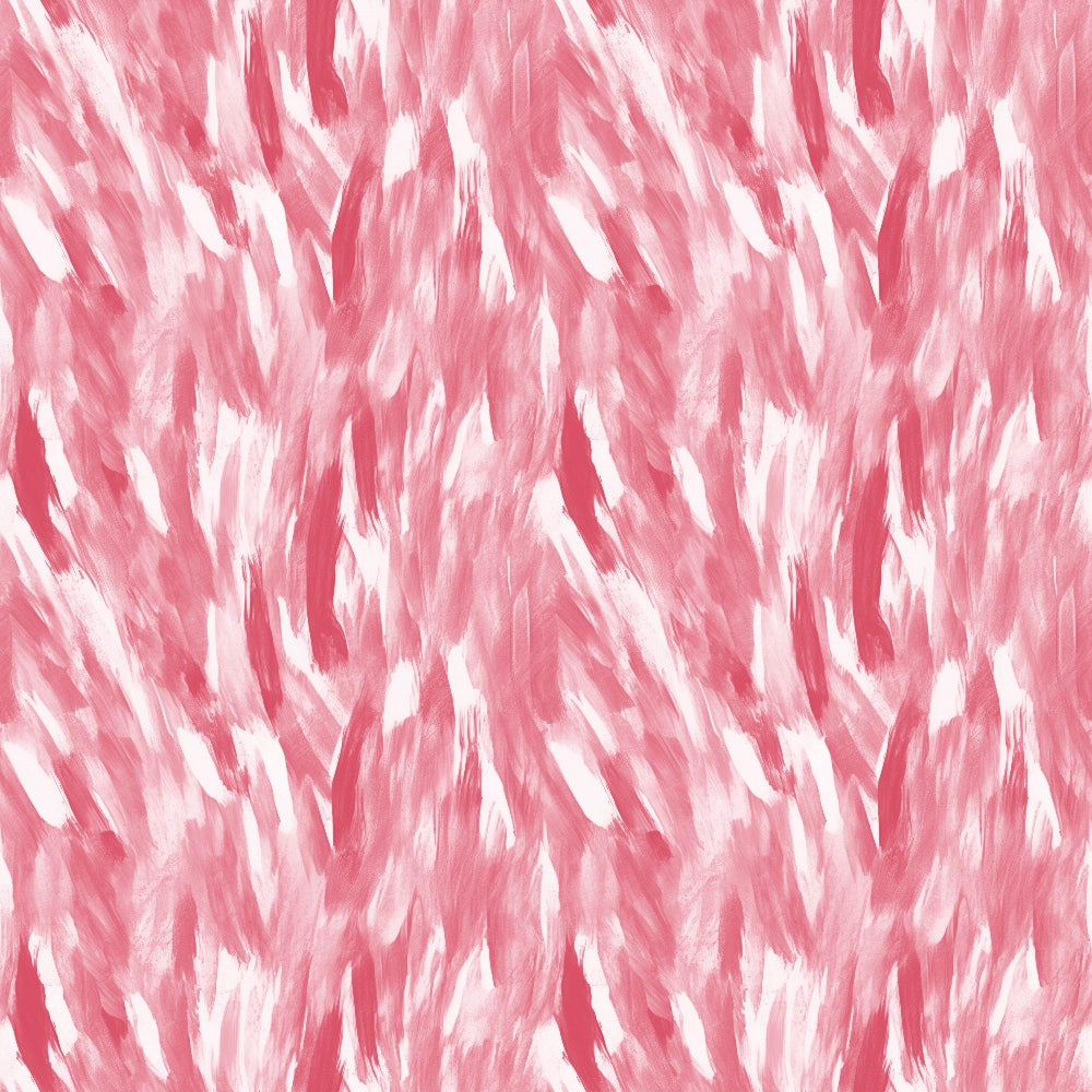 Abstract pattern with red and white brush strokes creating a textured, feather-like effect across the image.