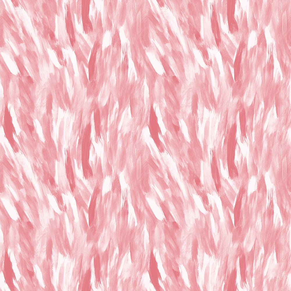 Abstract pattern with pink and white brush strokes creating a textured, repeating design.
