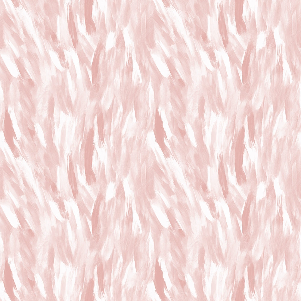 Abstract pattern with light pink and white brushstrokes, creating a textured, flowing appearance.