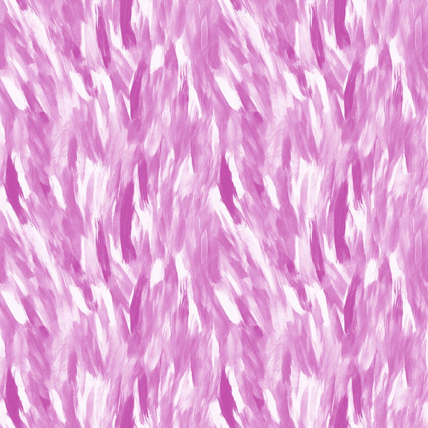 Abstract pattern with diagonal brush strokes in shades of pink and white, creating a dynamic, textured appearance.