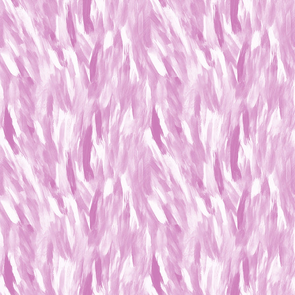 Abstract pattern with pink and white brush strokes creating a textured, diagonal design.