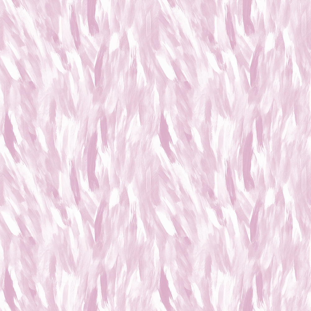 Pink and white abstract brushstroke pattern with a textured appearance.