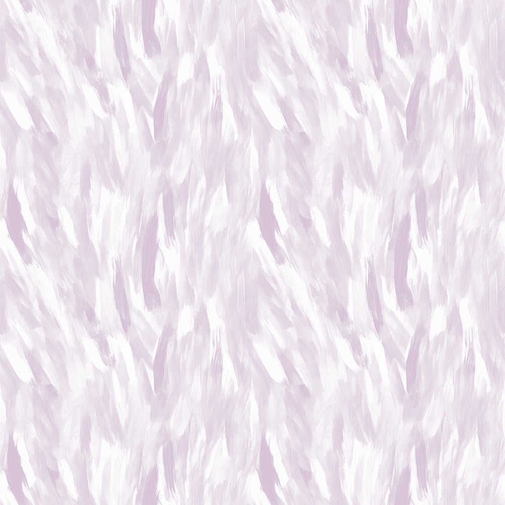 Abstract pattern with pale lavender and white brushstrokes creating a textured, feathery appearance.