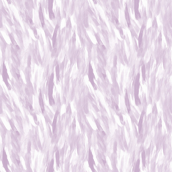 Abstract pattern with brush stroke texture in light purple and white shades.
