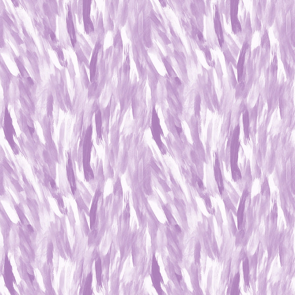 Abstract pattern with diagonal brush strokes in shades of lavender and white, creating a textured appearance.