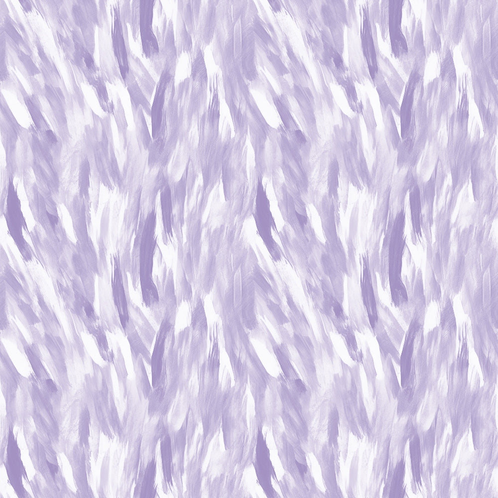 Abstract pattern with brushstroke textures in varying shades of light purple and white, creating a dynamic and textured appearance.