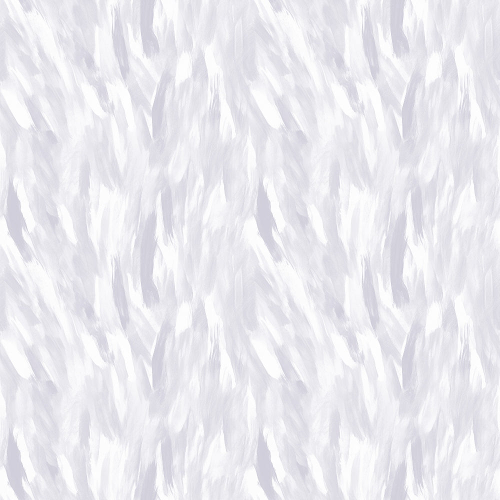 Abstract pattern with white brushstrokes on a light gray background, creating a textured and dynamic appearance.