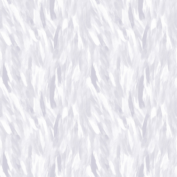 Abstract pattern with white brushstrokes on a light gray background, creating a textured and dynamic appearance.
