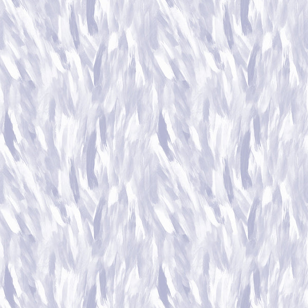 Abstract pattern with soft, brush-like white and light gray strokes forming a textured, flowing design.