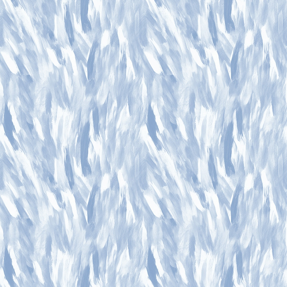 Abstract pattern with soft blue and white brush strokes, creating a textured, flowing appearance.
