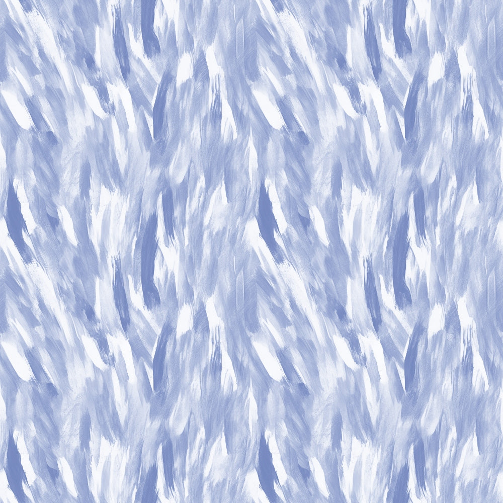 Abstract pattern with blue and white brush strokes forming a textured, diagonal flow across the image.