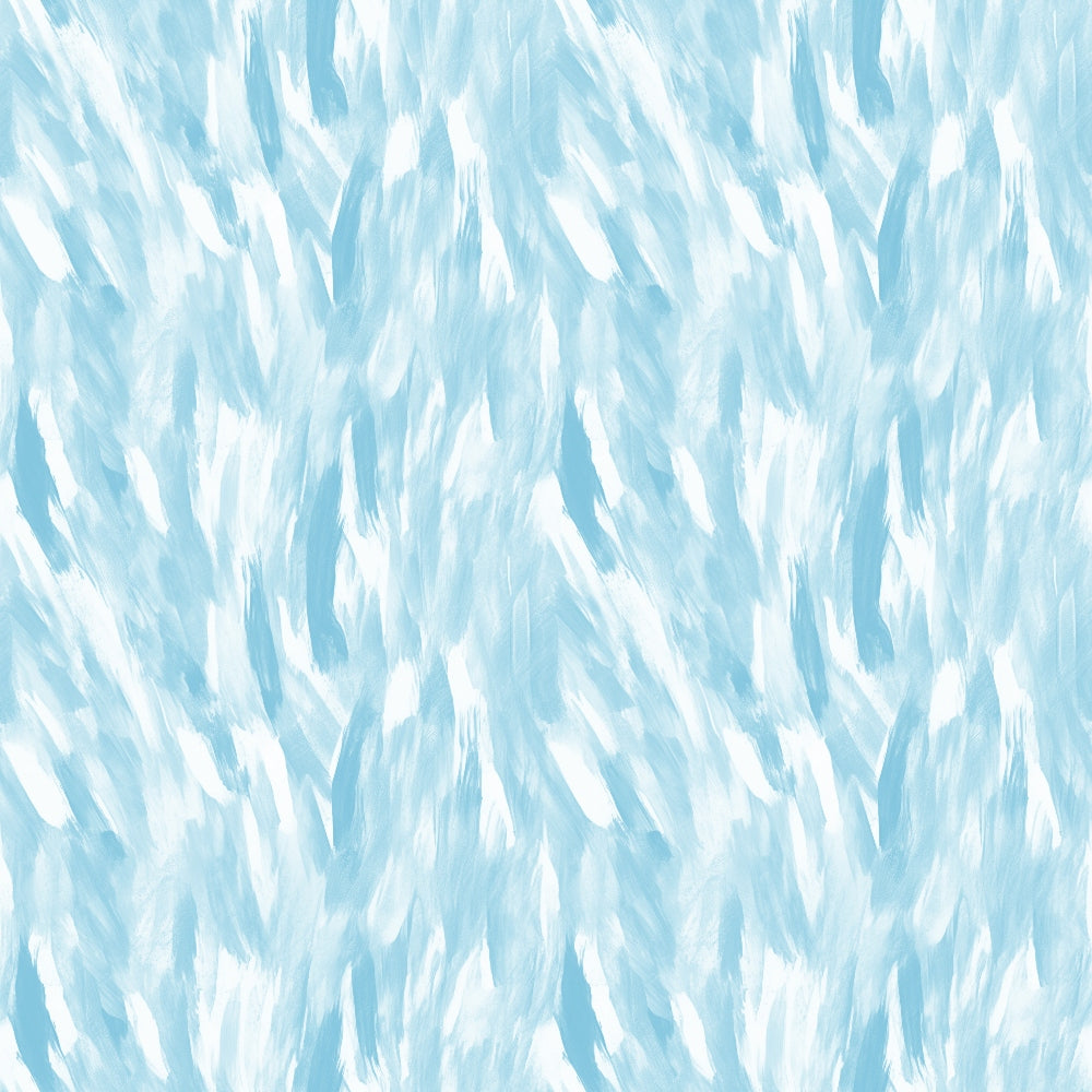 A light blue and white abstract pattern with brushstroke-like textures creating a soft, flowing appearance across the image.