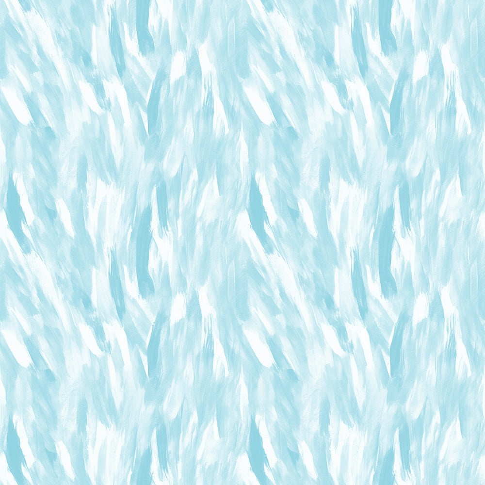 Abstract pattern with light blue and white brushstrokes creating a textured background.