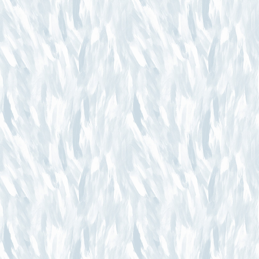 White and light blue abstract pattern resembling brushstrokes, creating a textured effect on the surface.