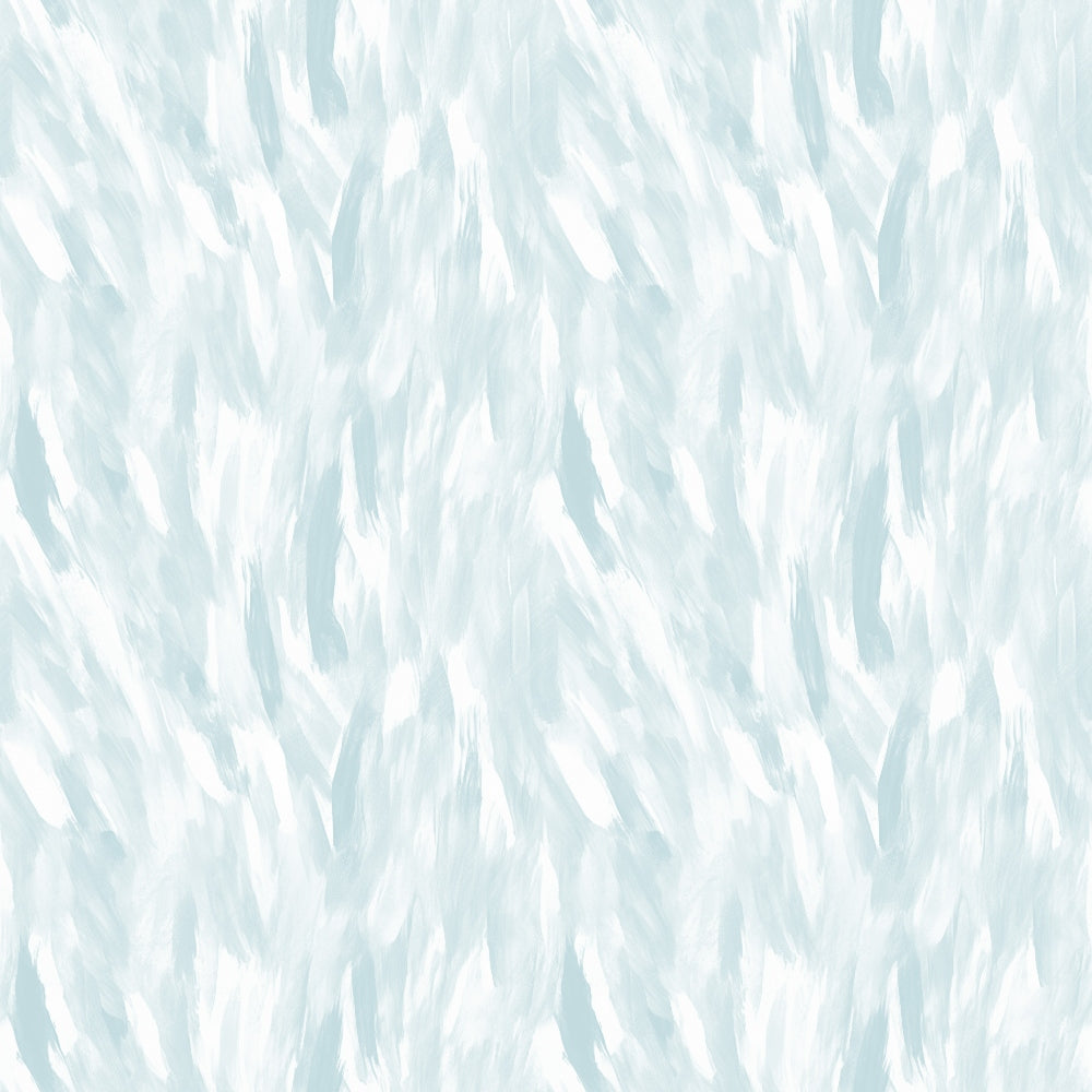 Abstract pattern with soft, brush-like strokes in light blue and white, creating a textured and flowing appearance.
