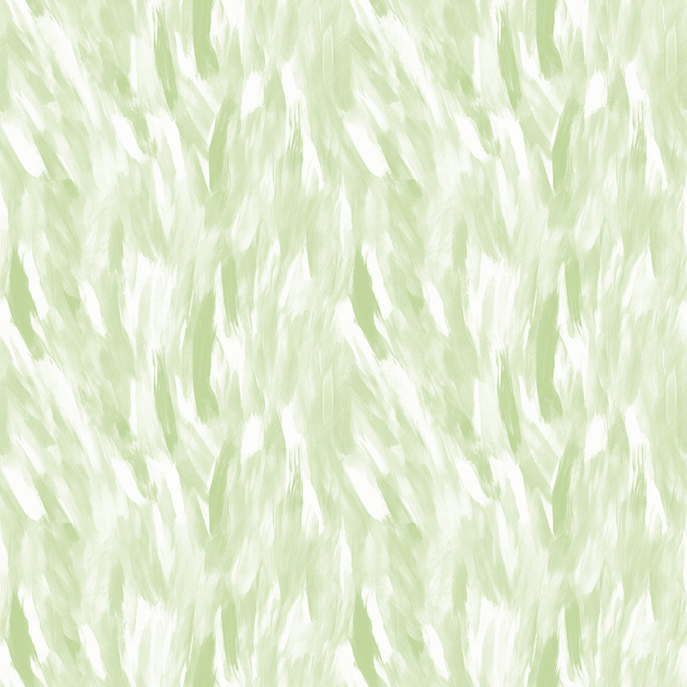 Abstract pattern with light green and white brushstrokes creating a textured, flowing design.