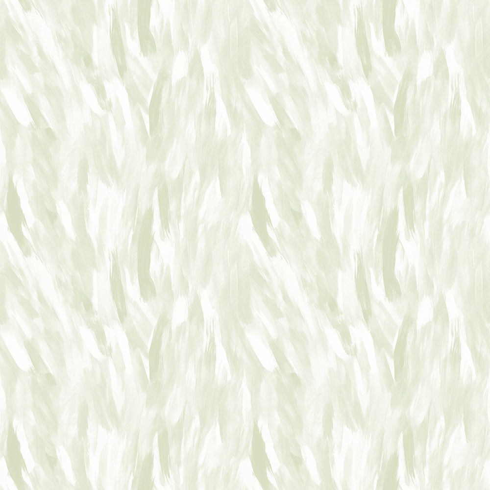 Abstract pattern with soft, white brush strokes on a light green background.