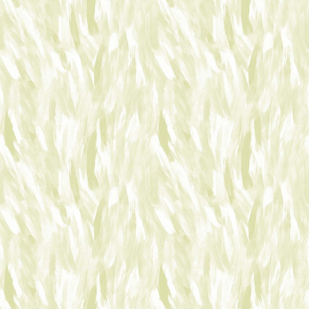 Abstract pattern with soft, pale green and white brush strokes, creating a light, airy texture.